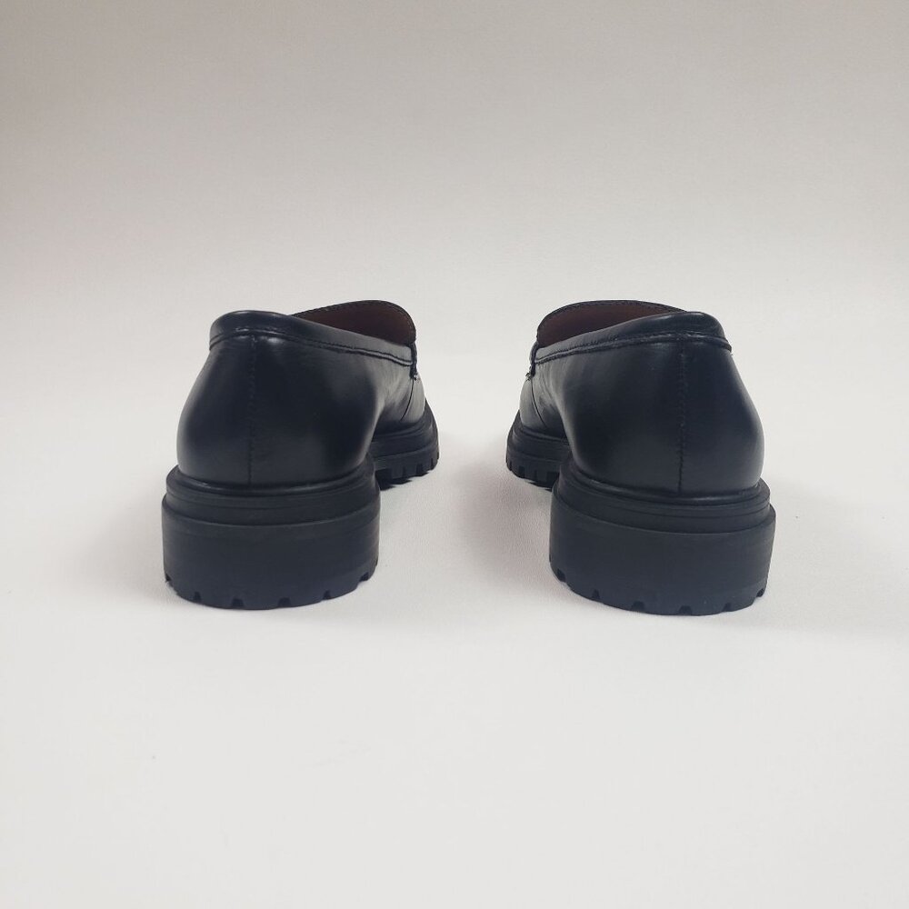 Madewell The Bradley Lugsole Loafer in Leather Women's 9.5M True Black Leather - Picture 8 of 16